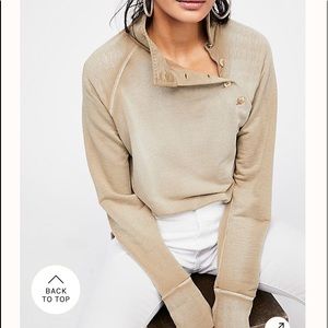 Free People Cropped Pullover